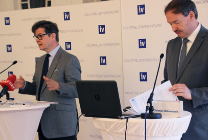 IV-GS Christoph Neumayer und IV-Chef-Ökonom Christian Helmenstein