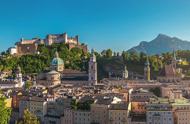Panorama über die Stadt Salzburg