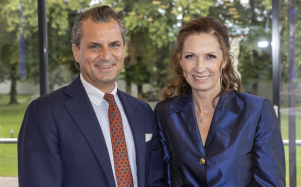 IV Salzburg-Präsident Peter Unterkofler und IV Salzburg-Geschäftsführerin Irene Schulte